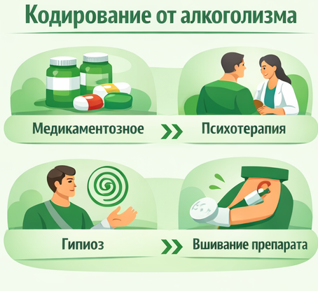 кодирование от алкоголизма в Заполярном Санати